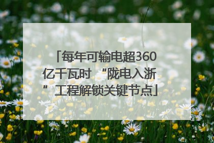 每年可输电超360亿千瓦时 “陇电入浙”工程解锁关键节点