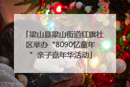 梁山县梁山街道红旗社区举办“8090忆童年”亲子嘉年华活动