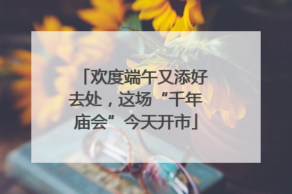 欢度端午又添好去处，这场“千年庙会”今天开市