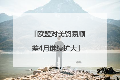 欧盟对美贸易顺差4月继续扩大