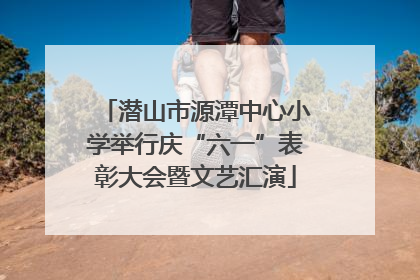 潜山市源潭中心小学举行庆“六一”表彰大会暨文艺汇演