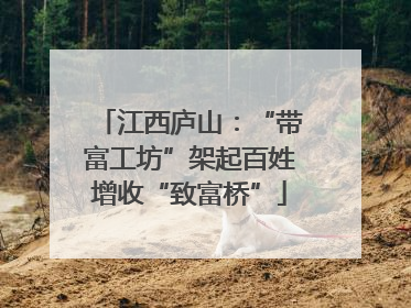 江西庐山：“带富工坊”架起百姓增收“致富桥”