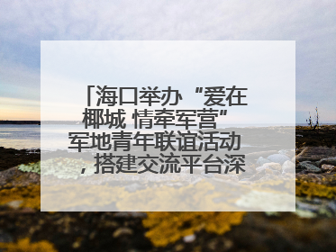 海口举办“爱在椰城 情牵军营”军地青年联谊活动，搭建交流平台深化双拥工作