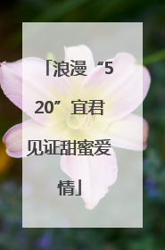 浪漫“520”宜君见证甜蜜爱情