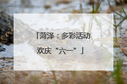 菏泽：多彩活动 欢庆“六一”