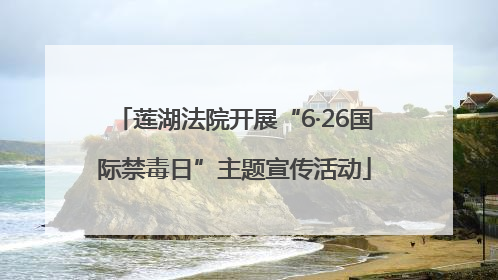 莲湖法院开展“6·26国际禁毒日”主题宣传活动