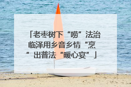 老枣树下“唠”法治 临泽用乡音乡情“烹”出普法“暖心宴”