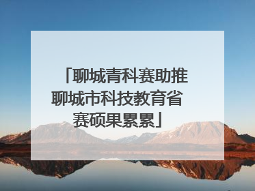 聊城青科赛助推聊城市科技教育省赛硕果累累
