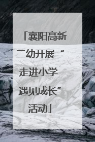 襄阳高新二幼开展“走进小学 遇见成长”活动