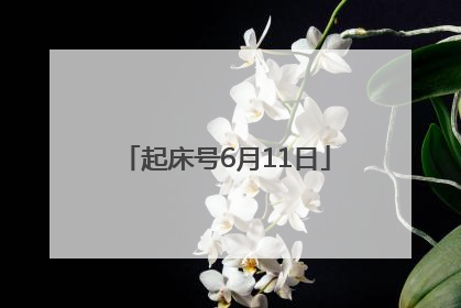 起床号6月11日