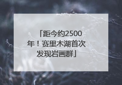 距今约2500年！赛里木湖首次发现岩画群