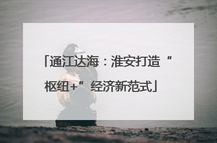 通江达海：淮安打造“枢纽+”经济新范式