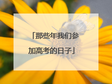 那些年我们参加高考的日子