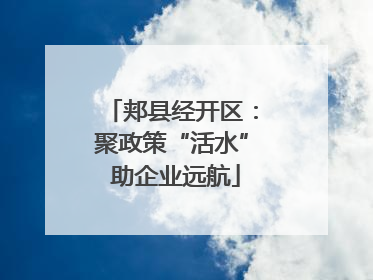 郏县经开区：聚政策“活水” 助企业远航