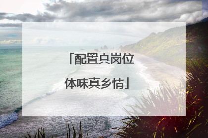 配置真岗位 体味真乡情