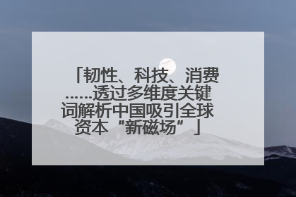 韧性、科技、消费……透过多维度关键词解析中国吸引全球资本“新磁场”