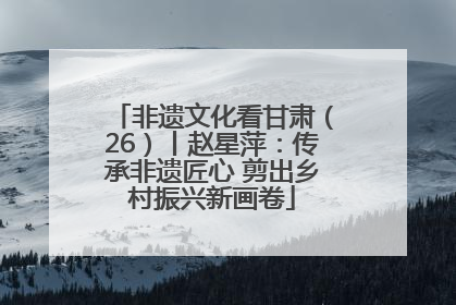 非遗文化看甘肃（26）丨赵星萍：传承非遗匠心 剪出乡村振兴新画卷