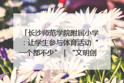 长沙师范学院附属小学：让学生参与体育活动“一个都不少”｜“文明创建耀三湘”专栏
