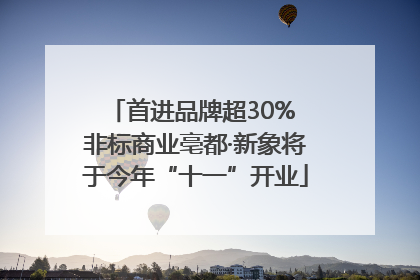 首进品牌超30% 非标商业亳都·新象将于今年“十一”开业