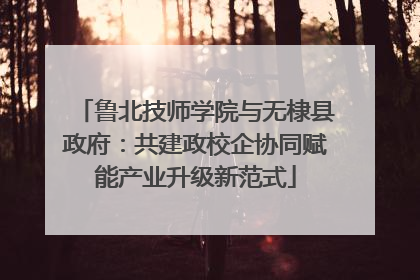 鲁北技师学院与无棣县政府：共建政校企协同赋能产业升级新范式