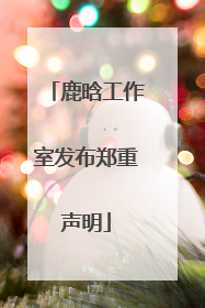 鹿晗工作室发布郑重声明