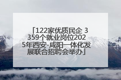 122家优质民企 3359个就业岗位2025年西安-咸阳一体化发展联合招聘会举办