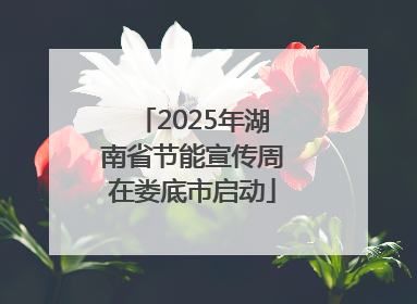 2025年湖南省节能宣传周在娄底市启动
