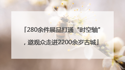 280余件展品打通“时空轴”，邀观众走进2200余岁古城
